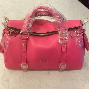 Dooney & Bourke Florentine Satchel in fuchsia Pink NEW with Tags